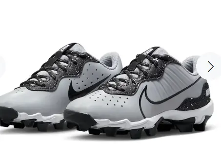 Spikes Beisbol Softbol Nike Alpha Huarache 4 Keystone Gris Negro INFANTIL